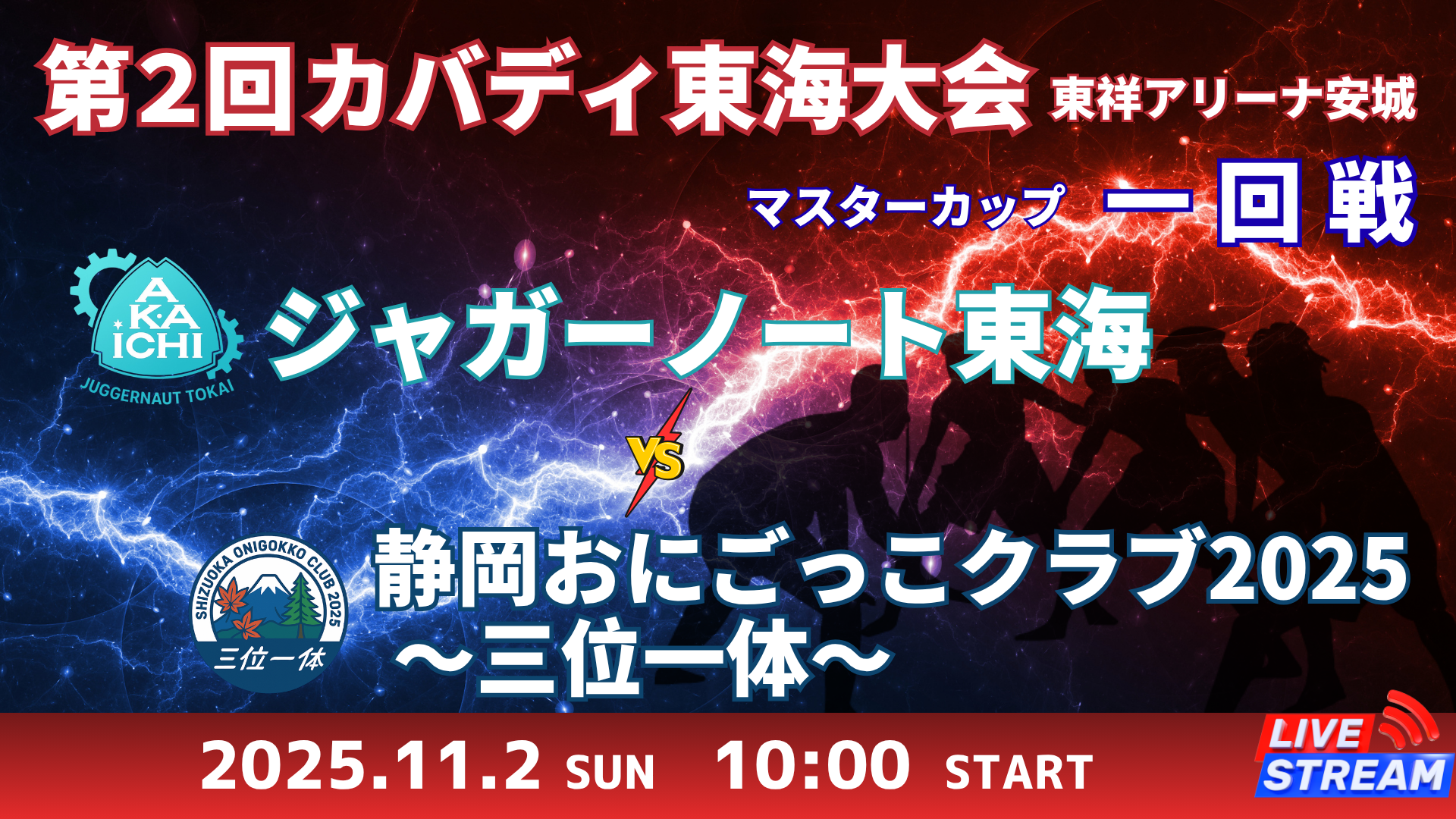 ジャガーノート東海 vs 静岡おにごっこクラブ2025~三位一体~