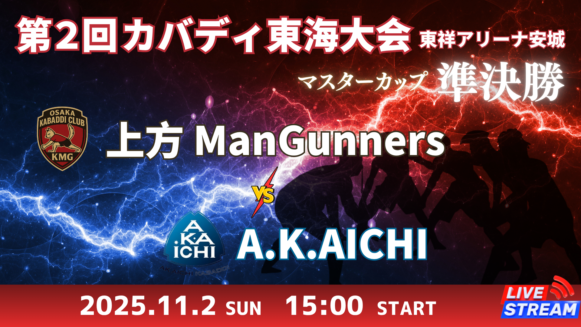 準決勝 上方ManGunners vs A.K.AICHI